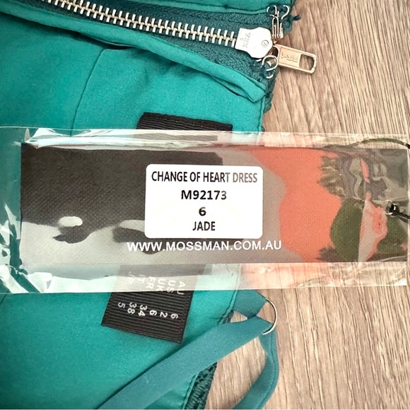 MOSSMAN *Change of Heart*  Lace Mini Dress | Jade Green |  US Size 2 | NWT - Picture 16 of 16
